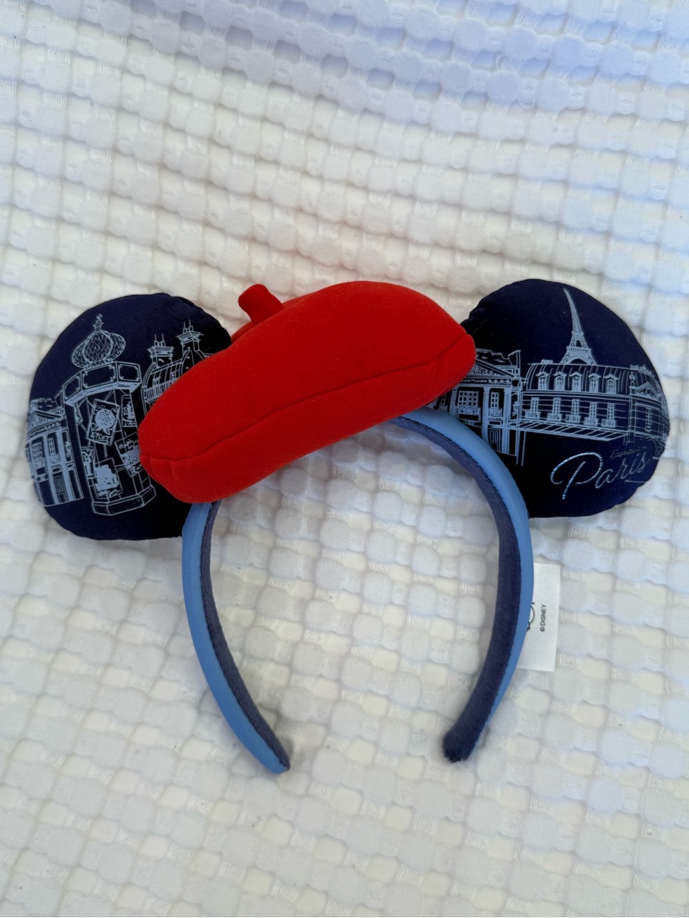 Disney World Epcot Exclusive Paris Red Beret Mickey Ears Headband NWOT